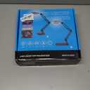 10X Magnifying Glass with Light and Stand, Dimmer Adjustable Swing Arm 2-in-1 Desk Lamp and Clamp, LED Lighted Desk Magnifier with Light for Craft Reading Repair Painting Close Work