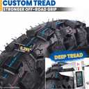 Wear-Resistant, Hyssk 2.50-10 6PR 38L DOT-Certified Heavy-Duty Dirt Pit Bike Front & Rear Tire and Inner Tube | Deep Tread | Fits CRF50/PW50 & 50cc Off-Road Bikes, 2.50/2.75-10
