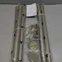 Rustic Curtain Rod, Industrial Curtain Rods for Windows 48 to 86 Inches, Blackout Wrap Around Curtain Rod, for Indoor and Outdoor, Simple Modern Design, 30 to 86 Inches, Nickel