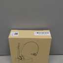 Trucker Bluetooth Headset with Microphone, Wireless Cell Phone Headset with Noise Canceling Mic Charging Base Mute Function for Home Office Call Center Skype (Black&Silver)