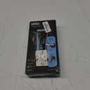 Braun Electric Series 3 Razor with Precision Trimmer, Rechargeable, Wet & Dry Foil Shaver for Men, Blue/Black, 4 Piece