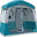 Shower Tent, Outdoor Camping Privacy Shelter-Dressing Changing Room-Portable Toilet Tent for Hiking Sun Shelter Picnic Fishing 2 Rooms