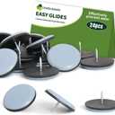 Chair Leg Floor Protectors 1 1/2'' Furniture Glides - Nail on Furniture Sliders Floor Protectors for Chairs