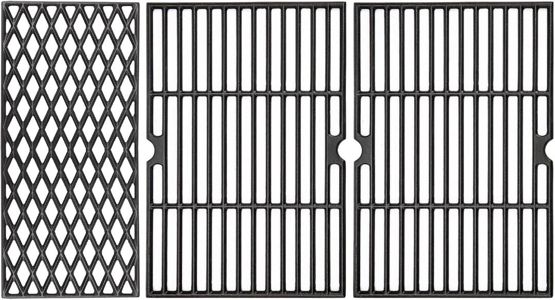 Uniflasy Cast Iron Cooking Grates for Dyna-Glo 5-Burner Gas Grill DGH474CRP DGH474CRP-D DGH483CRP DGH483CRP-D DGH485CRP DGH485CRP-D,70-01-911 Grill Grid Replacement Part for Dyna Glo 5 Burner Grill
