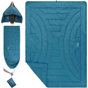 iClimb 3M Thinsulate Insulation Warm Camping Blanket Ultralight Compact (72.8  55, Blue)