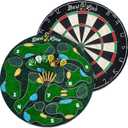Ultimate Dart Board & Golf Game for Home - Perfect Family & Kids Activities, Game Room Decor, Gifts for Boys, Indoor Golf, and Man Cave Accessories- Compressed Sisal Board