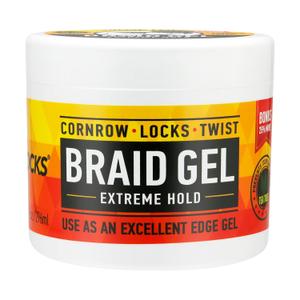 AllDay Locks Braid Gel (10 oz) | Extreme Hold, High Shine | Frizz & Flake-Free Edge Control | Tea Tree, Lavender, Peppermint Oil | Slick & Style Braids, Locks, Twists, Cornrows | 10 oz