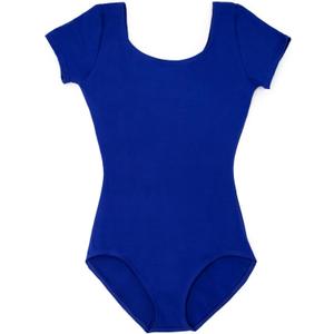 Capezio Girls Classic Short Sleeve Leotard (Small, Royal)