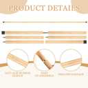Wenqik 6 Feet Only Long Bamboo Limbo Stick Set Limbo Game for Kids Adults Detachable Bamboo Poles for Luau Party Games Celebrations Fun Indoor and Outdoor Tropical Game