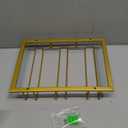 Nuovoware Wine Glass Rack - Under Cabinet Stemware Wine Glass Hanger Rack Holder for Bar Kitchen Cabinet, 3 Rows - Gold