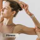 2 Pack for Apple Watch SE 3,2nd Gen Bands for Women Men,Starlight Metal Strap for Apple Watch Series 11,10 42mm,Mesh Stainless Steel Replacement for iWatch 9,8,7,6,5,4,3,2,1,SE,2nd,38mm,40mm,41mm