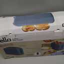 bella 4 Slice Slim Toaster, Fits-anywhere Kitchenware, 6 Setting Shade Control with Reheat & Cancel Buttons, Fits Sourdough, 10 Long Slot, Anti Jam & Auto Shutoff, 900 Watt, Surf
