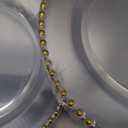 supernal 100 Pieces White and Gold Plastic Plates, 10 Inch Elegant Disposable Plates, Heavy Duty Plastic Dinner Plates for Party, Wedding and Birthday