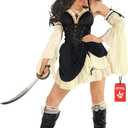 Morph Pirate Costume Women, Womens Pirates Costume, Womens Pirate Outfit, Halloween Costumes For Women Adult (X-Large)