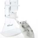Niteangel Water Bottle with Stand for Syrian Dwarf Hamsters Gerbils Mice Rats Degus Small pet (Transparent)