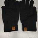 Thermal Winter Gloves-Fleece Lining Touch Screen Knit Stretchy Warm Gloves for Running Cycling Riding- Men Women (Black)