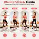 DERACY Upgraded 3D Rocking Stepper, Low-Impact Steppers for Exercise at Home, Stepper Side to Side with 2 Detachable Resistance Bands & Non-Slip Mat