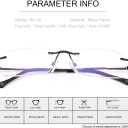 Rimless Clear Bifocal Reading Glasses Blue Light Blocking Readers for Men and Women Unisex Eyewear Far Near Dual-Use Lightweight Magnifying Anti Glare UV Digital Reduce Eyestrain Fashion Eyeglasses (Black)