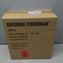 George Foreman 4-Serving Removable Plate Electric Grill and Panini Press, George Tough Non-Stick Coating, Drip Tray Catches Grease, Black