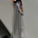 Reinforced 42 Extra Tall Pet Gate for Doorways, Extends up to 60 Wide, Extra Tall Retractable Baby Gates with Rods to Prevent Crawling Through Retractable Mesh Dog Gate Indoor Outdoor, Gray, Reinforced 42" Tall x 60" Wide