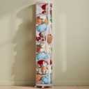 Stuffed Animal Storage Tube,Stuff Animal Organizer, Stuffed Animal Zoo Storage, PET Transparent Bucket with Zipper for Kids (White)