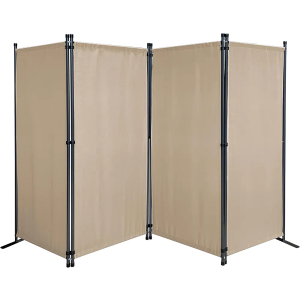 QUICK STAR Paravent (Beige, 4-Panel)