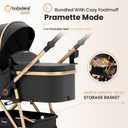 Babideal Baby Stroller for Newborn and Toddler,One-Hand Fold