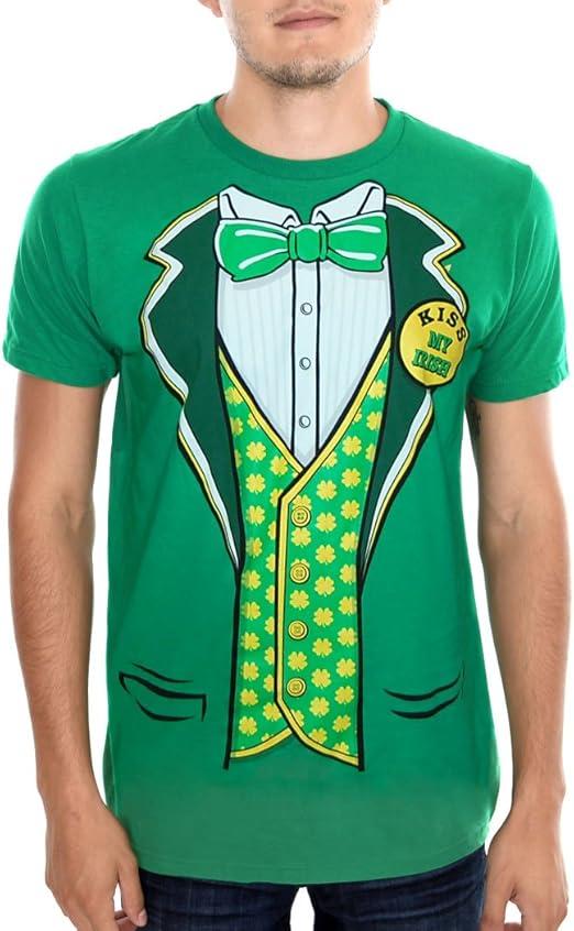 St. Patrick's Day Tuxedo Leprechaun Costume T-Shirt, M