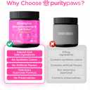 All Itch and Immunity Treats for Dogs with Salmon Oil, Omega 3 & Probiotics Dog Itchy Skin Relief Chews, Anti Itch & Allergy Relief, Scratching & Seasonal Allergies (120 Count), BB Date 17/07/2027