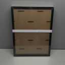 A PLUS MAX 15x20 Picture Frame Set of 3, Black Engineered Wood Frame for 15 x 20 Inch Picture Poster Photo, Light Weight 15 by 20 Frame with Wood-grain for Wall - 3 Pack/Black/15 x20