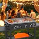 Silicone Griddle Cover Mat for Blackstone - 36 Inch Griddle Accessories Full Cover Wrapped Grill Mat Reusable Heavy Duty Food Grade Silicone Grill Mats