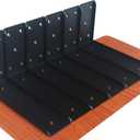6 Pack L10 x H 6" Countertop Support Brackets, Heavy Duty Countertop Hidden Bracket L Shelf Bracket Metal Corbels for Countertops Floating Shelf Brackets