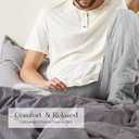 Natural Feelings Men's Woven Sleep Pajama Pant Men Flannel Pajama Pants Cotton Sleep Pant Lounge Sleepwear Pants with Pockets (Gray)