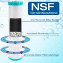 H&G Lifestyles Iron & Manganese Water Filter Cartridge for Well Water,4.5 x 20 Whole House Water Filtration System,Compatible with 20 Inches Water Filter Housing