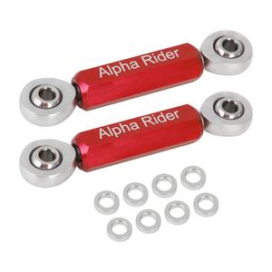 Motoparty Sway Bar End Links Kit for Can-Am Ryker Rally 2019-2025 Sport 2022-2025 All Models Upgrade Aluminum Alloy Stainless Steel Material Rod End Kit (Red)