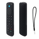 Silicone Protective Case for 2022 Alexa Voice Remote Pro Remote, Anti Lost TV Remote Control Case Replacement Protector Cover Shell Sleeve Remote Control Case (Black)
