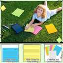 Marspark 300 Sheets Kindergarten Writing Paper with Lines 8.5 x 11'' Double Sided Color Wide Ruled Write Beginner Paper Level 1 Back to School Supplies for Letter Positioning Handwriting Practice