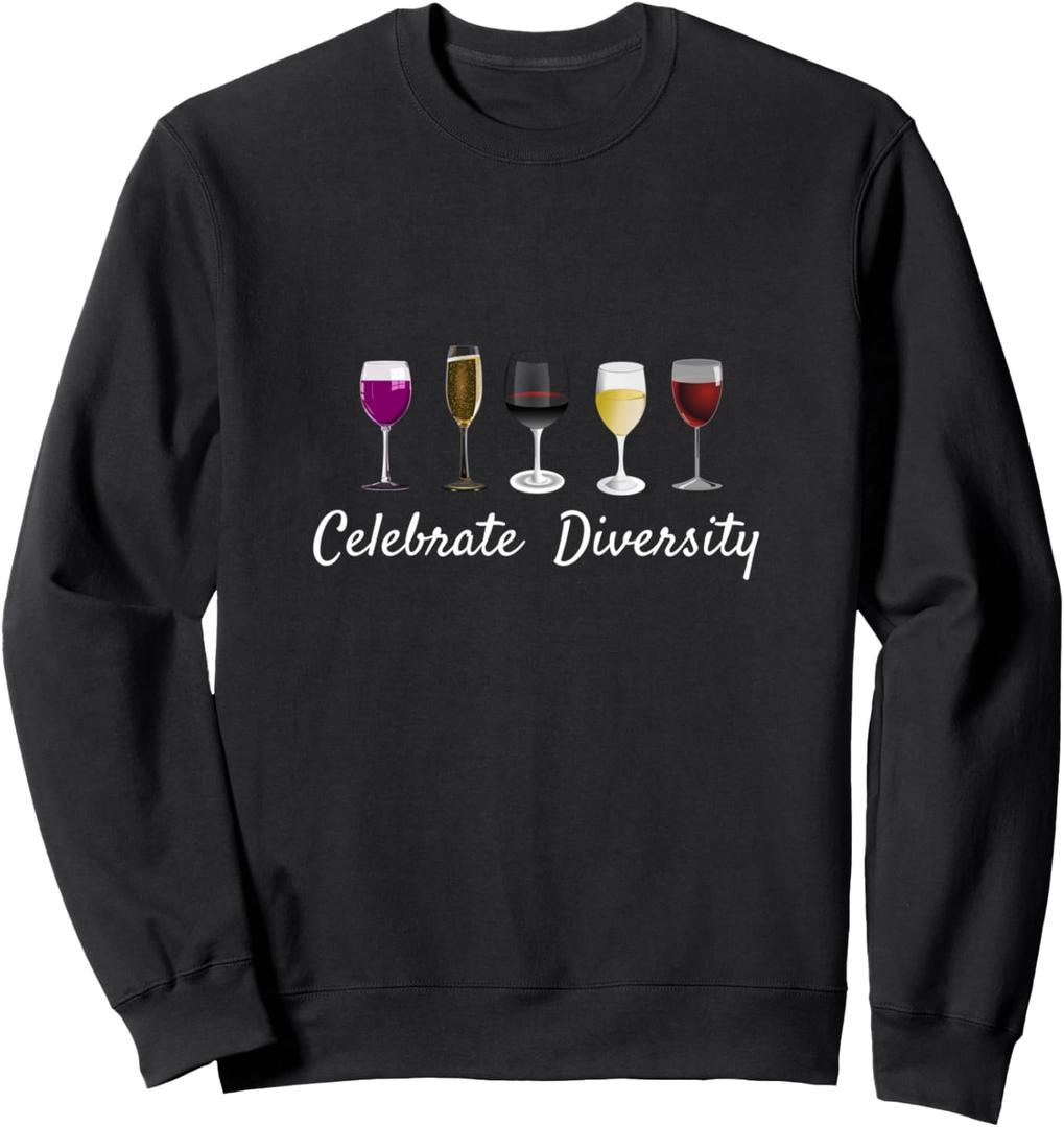 Wine Glass Saying Quote Funny Drinking Related Sweatshirt. M Size