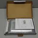 WallarGe Atomic Clock with Outdoor and Indoor Temperature - 12.5 Inch Self-Setting Digital Clock Large Display, Battery Operated Wall Clocks or Desk Clocks for Bedroom, Livingroom, Office