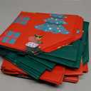 Sweetude 6 Pcs Christmas Large Nutcracker Gift Bags with Handle 16inch Birthday Gift Tote Christmas Goodie Candy Treat Wrapping Bag Reusable Non Woven Shopping tote for Xmas Party Favor