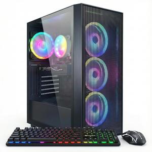 STGAubron Gaming PC Computer Desktop, Radeon RX 580 8G, Intel Core I7 8th up to 4.10 GHz, 16G DDR4, 512G SSD, WiFi 6 & BT 5.2, RGB Fan x4, Windows 11 Home