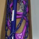 Duty Ring Trapeze Bar for Backyard-16.5" Trapeze Swing Bar- Swingset Accessories Outdoor with 47" Coated Chains 2 Snap Hooks (AB010004-3)