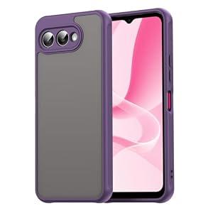 Starhemei Compatible for T-Mobile Revvl 8 Case, PC Back + Soft TPU Bumper Camera Lens Shock-Absorbing Protection Shockproof Bumper Cover for T-Mobile Revvl 8 (Purple)