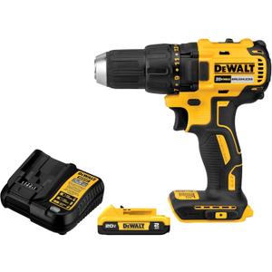 DEWALT 20V MAX Cordless Drill Driver Set, 1/2 Inch Electric Drill, 2 Speed, XR 2.0 Ah Battery and Charger Included (DCD777D1) DEWALT 20V MAX Cordless Drill Driver Set, 1/2 Inch Electric Drill, 2 Speed, XR 2.0 Ah Battery and Charger Included (DCD777D1)