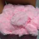 Faux Fur Throw Blanket for Couch, 850GSM Cozy Soft Plush Thick Striped Luxury Blanket for Sofa Living Room Bedroom,50 * 60 Inches, Pink