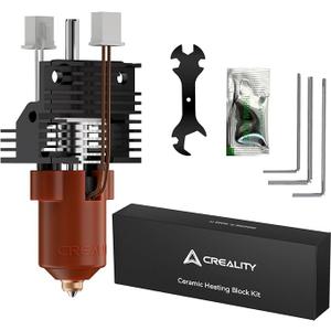 Creality 2025 K1 SE/K1C/K1/K1 Max Hotend Upgrade Ceramic Heating Block Kit, Terminal with Buckle, Official K1 Series Unicorn Quick-Swap Nozzle Kit, 3D Printer Hotend 600mm/s High-Speed, New Version