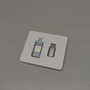 Apple MFi Certified 128GB Flash Drive for iPhone Thumb Drive Photo Stick, USB Memory Stick iPhone Flash Drive for Photos Videos, High Speed Jump Drive Compatible for iPhone/iPad/Android/PC (Blue)