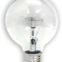 GE 26535 40-Watt G25 Crystal Clear Bulbs, 4-Pack