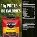 Jack Link's Beef Jerky, Teriyaki, Half Pounder Large Jerky Bag - Flavorful Meat Snack, Ready to Eat Protein Snacks with 11g of Protein per Serving, Made with 100% Beef (EXP 05/24/26)