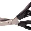 Fabric Pinking Shears Craft ScissorsSerrated Scalloped stainless Steel Handled Professional Sewing black Scissors, Scissors for Leather, Tailoring, Paper Crafts Hand shears etc. (Scalloped3mm)